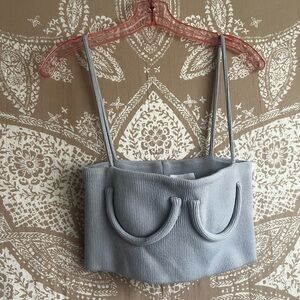 Orseund Iris Tube Tank w/ Underboob Wire in Grey